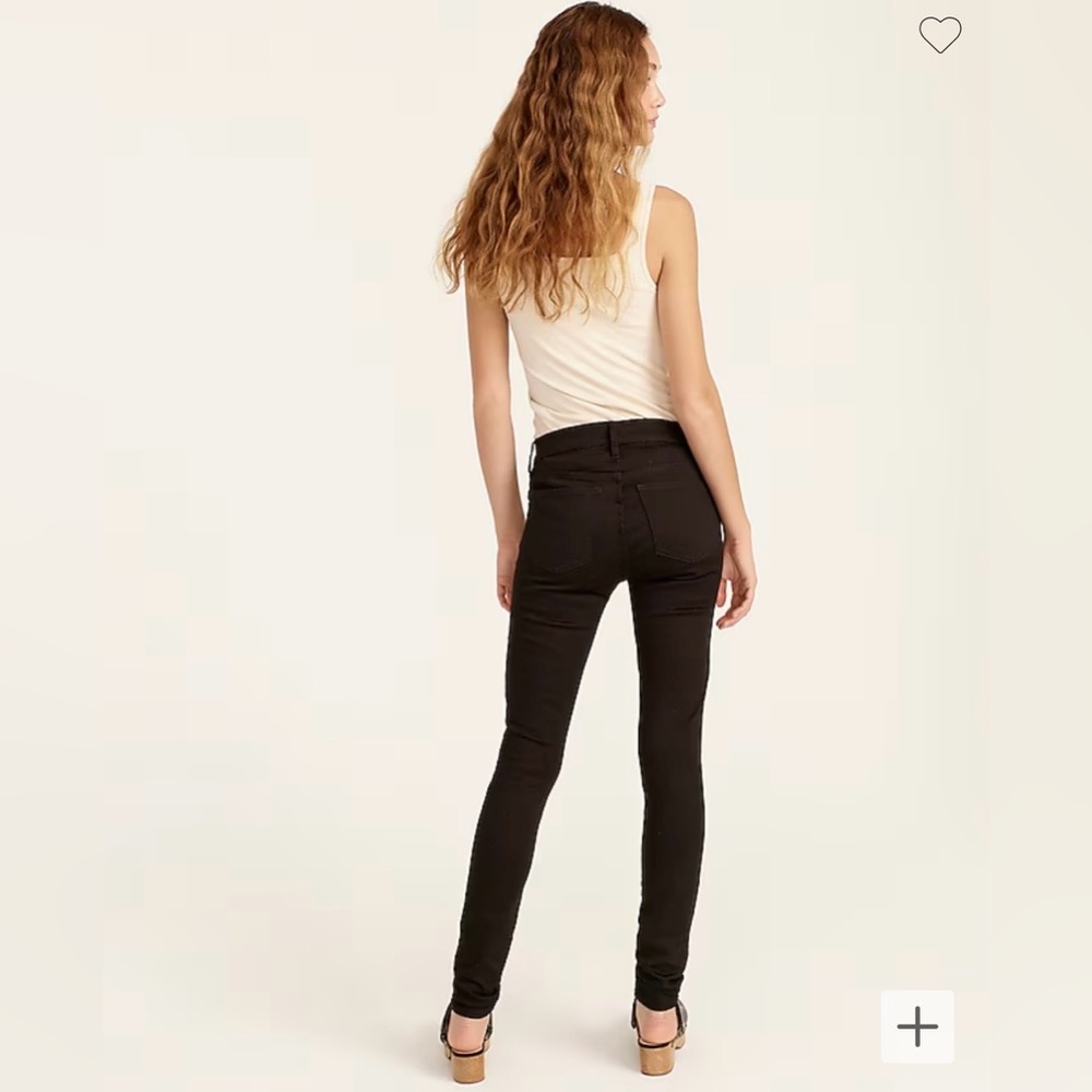 NWT J Crew 9” Toothpick Jeans Black 25T Tall